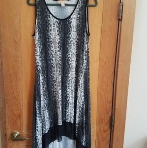 Michael Kors Hi-Lo Snakeskin Dress